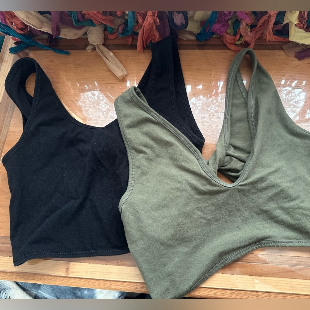 2 Twisted Crop Tops Reversible